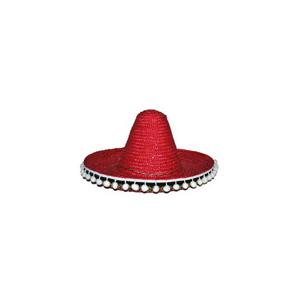 Carnaval verkleed hoeden - Mexicaanse sombrero - rood - dia 47 cm