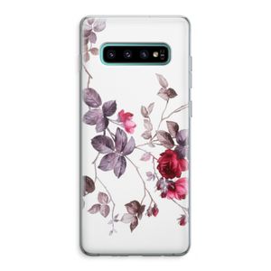 Mooie bloemen: Samsung Galaxy S10 Plus Transparant Hoesje