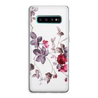 Mooie bloemen: Samsung Galaxy S10 Plus Transparant Hoesje