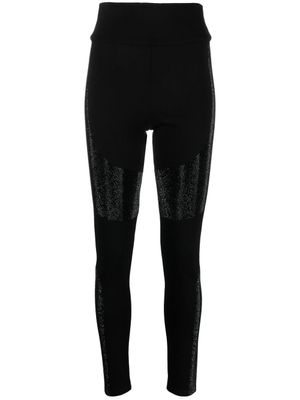 Philipp Plein legging à taille haute - Noir