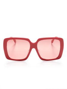 Gucci Eyewear lunettes de soleil tintées à monture carrée - Rouge