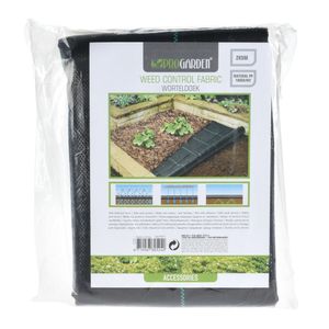 Gronddoek/worteldoek - anti onkruid - tuin - 200 x 500 cm - zwart   -