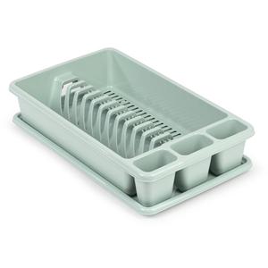 Plasticforte Afdruiprek met lekbak - groen - 45 x 26 cm - afwasrek