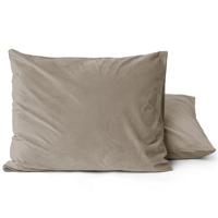 Zavelo Easy All-in-one-Dekbed Velvet Kussenslopen Taupe (2-stuks)