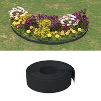 VidaXL Tuinrand 10 m 15 cm polyetheen zwart