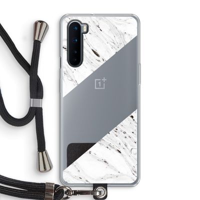 Biggest stripe: OnePlus Nord Transparant Hoesje met koord