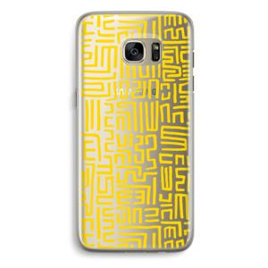 Majorelle Blue Print: Samsung Galaxy S7 Edge Transparant Hoesje