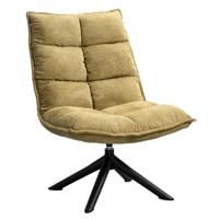 Leen Bakker - Fauteuil Clayton - Lime - Stof - Groen - 81x70x99 Cm