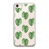 Monstera leaves: iPhone 8 Transparant Hoesje