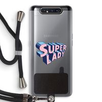 Superlady: Samsung Galaxy A80 Transparant Hoesje met koord