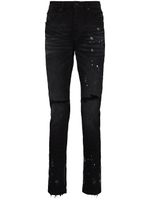 Purple Brand jean skinny à effet taches de peinture - Noir