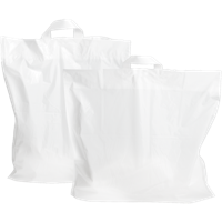 Tas | LDPE | 55x 5x50cm | lusdraagtas | wit | 250 stuks