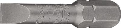 HAZET Bit 2210-10 · 5/16 inch (8 mm) zeskant massief · Sleufprofiel · SW 1,2 x 6,5 mm