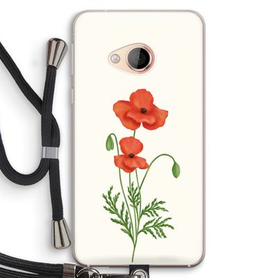 Red poppy: HTC U Play Transparant Hoesje met koord