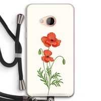 Red poppy: HTC U Play Transparant Hoesje met koord