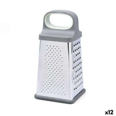 Multifunctionele Rasp Quid Ozon Grijs Metaal 22 x 10 x 10 cm (12 Stuks)