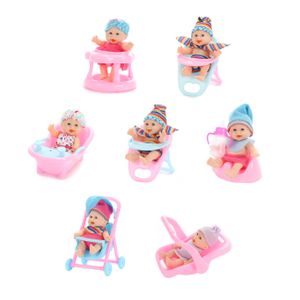 Beau Baby Mini Babypop Zittend, 12cm