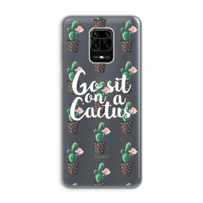 Cactus quote: Xiaomi Redmi Note 9 Pro Transparant Hoesje
