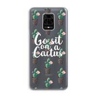 Cactus quote: Xiaomi Redmi Note 9 Pro Transparant Hoesje