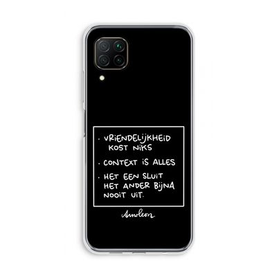 Mijn Motto's: Huawei P40 Lite Transparant Hoesje
