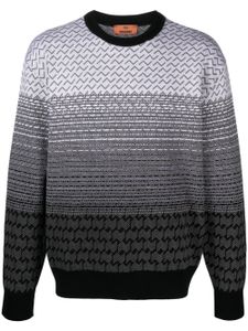 Missoni pull à motif chevrons en jacquard - Gris