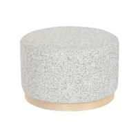 Kruk DKD Home Decor 48 x 48 x 31 cm Lichtgrijs