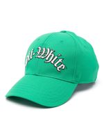 Off-White casquette à logo brodé - Vert