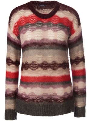 Trui ronde hals en lange mouwen Van MYBC multicolour