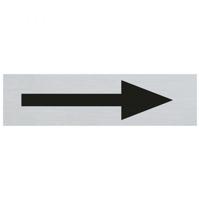 Bord Alulook Pijl - 165x44 mm zelfklevend.