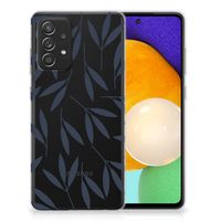 Samsung Galaxy A52 (5G/4G) TPU Case Leaves Blue - thumbnail