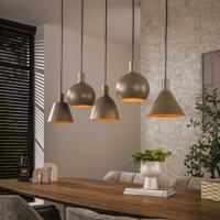 LifestyleFurn Hanglamp 'Shantel' 5-lamps, kleur Beige