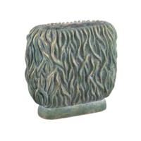 PTMD bloempot brendan groen 30 cm | 2 stuks