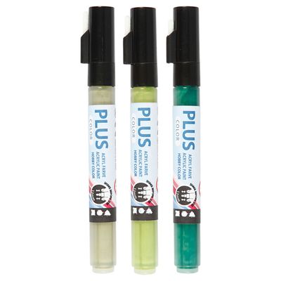 Creativ Company Plus color verfstiften - groen,eucalyptus,bladgroen