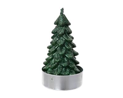 Theelicht paraffine d7b9h9 cm dengroen 4st - Decoris