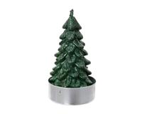 Theelicht paraffine d7b9h9 cm dengroen 4st - Decoris