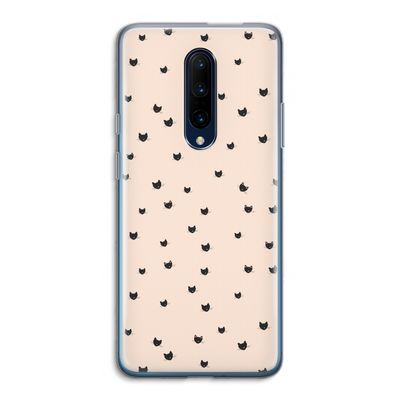 Kleine kattenkopjes: OnePlus 7 Pro Transparant Hoesje