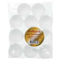 Piepschuim hobby ronde ballen/bollen - zak van 11x stuks - 7 cm -knutselen vormen/figuren Piepschuim hobby ronde ballen/bollen - zak van 11x stuks - 7 cm -knutselen vormen/figuren