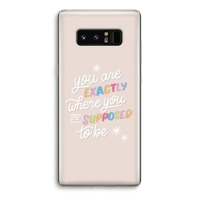 Right Place: Samsung Galaxy Note 8 Transparant Hoesje