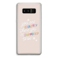 Right Place: Samsung Galaxy Note 8 Transparant Hoesje