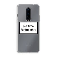 No time: OnePlus 8 Transparant Hoesje