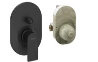 Hansgrohe Rebris E ééngreeps badmengkraan set inbouw, mat zwart Hansgrohe Rebris E ééngreeps badmengkraan set inbouw, mat zwart