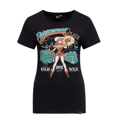Queen Kerosin Calamity Queen T-Shirt Black -S