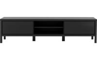 Goossens Excellent Tv Meubel Sira Line, 2 kleppen 2 open vakken 210 cm breed