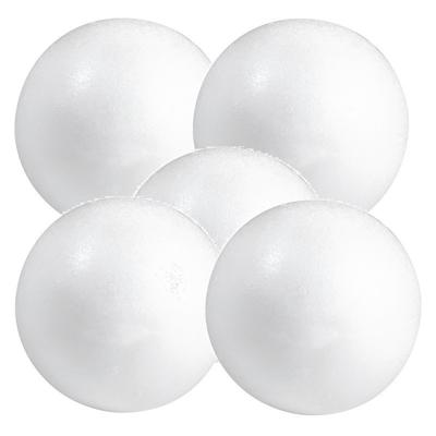 Piepschuim bol/bal - 6x stuks - wit - D7 cm - styropor - hobby figuren - DIY - knutselen