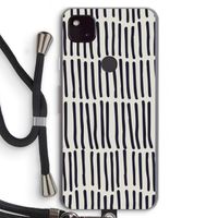 Moroccan stripes: Pixel 4a 5G Transparant Hoesje met koord