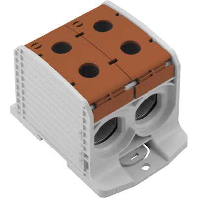 Weidmüller 2502930000 Doorgangsklem 82.60 mm Schroeven Grijs, Bruin 1 stuk(s)