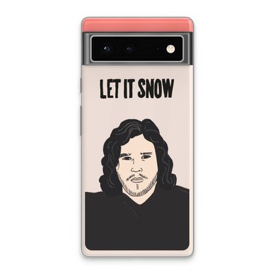 Let It Snow: Google Pixel 6 Transparant Hoesje