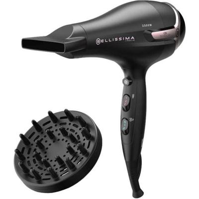 Föhn - Bellissima - Ionic S9 2300W - Voor steil en golvend haar - 2 snelheden 3 temperaturen - Diffusorconcentrator