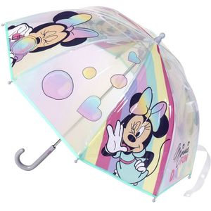 Disney Minnie Mouse kinderparaplu - transparant - D71 cm   -