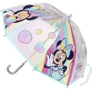 Disney Minnie Mouse kinderparaplu - transparant - D71 cm